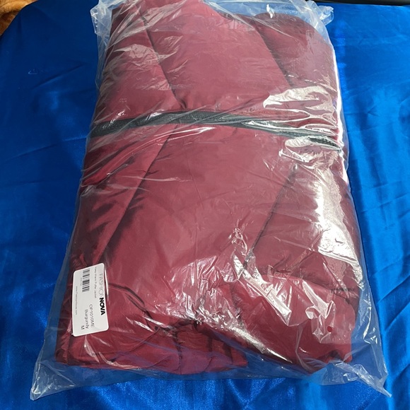 NWT Fashion Nova Dark Red Keep Warm Puffer Jacket - Picture 4 of 4